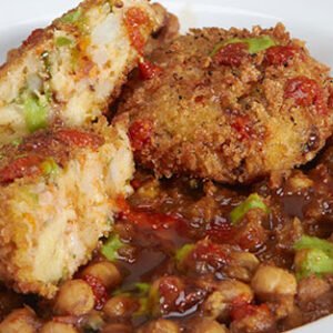 | Aloo Tikki Plate with Chana